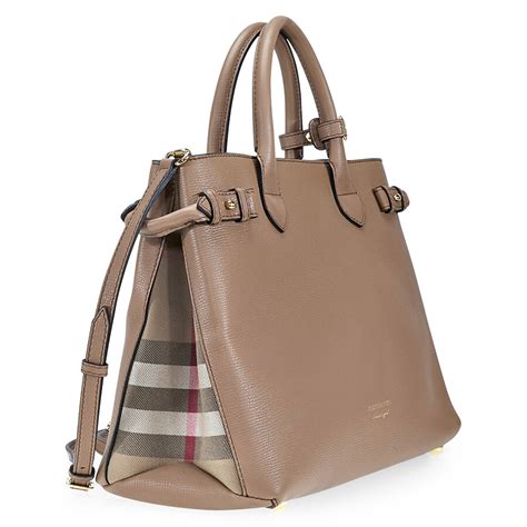 burberry banner medium leather satchel amazon|Burberry leather check tote.